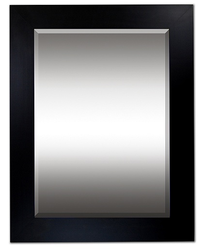 Noir - Contemporary style custom mirror frames encompass a range of styles developed in the latter half of the 20th century. Pieces feature softened and rounded lines as opposed to the stark lines seen in modern design. Interiors contain neutral elements and bold color, and they focus on the basics of line, shape and form.
