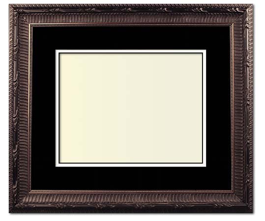 The Degas II - Regular Plexi - The traditional-style picture framing from FrameStore Direct takes inspiration from the 18th and 19th centuries. The rich woods and fabrics used in our picture frames evoke feelings of class, calm, and comfort perfectly enhancing your formal dining room, living room or den.