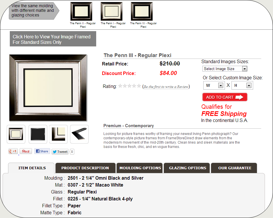 FrameStoreDirect custom frames online
